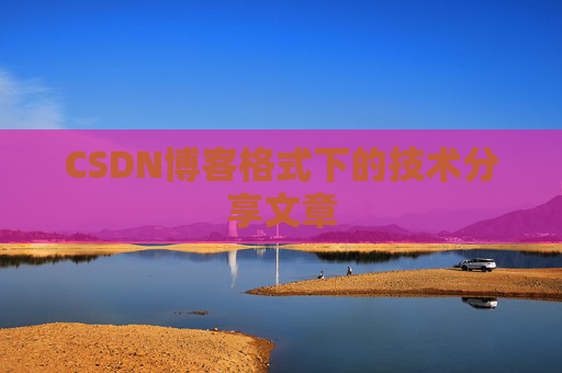 CSDN博客格式下的技术分享文章